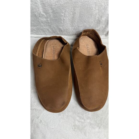 StockyardX La Leche NEW Mens Japanese Slippers Sz 10 Brown 100% Leather Handmade main image 9